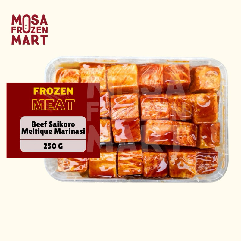 

Beef Saikoro Meltique Marinasi 250 G | Daging Sapi Bumbu Grill