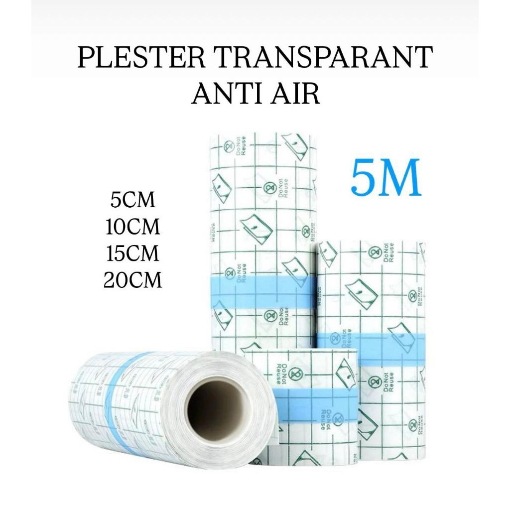 Transparent Film Dressing Roll / Anti Luka Plester / Pita Medis Anti Air / Tahan Air Luka Plester