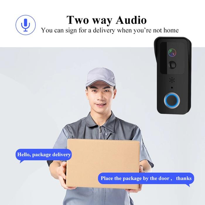 

Smart Video Doorbell 1080p Dual Band Wifi 2.4 / 5 Ghz - Tuya Smartlife - PutihSale