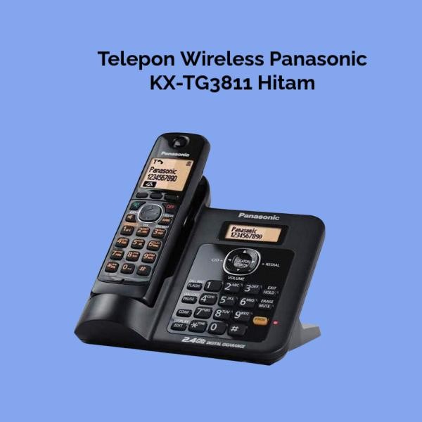 

Telepon Wireless/ Telepon Analog KX-TG3811 Hitam