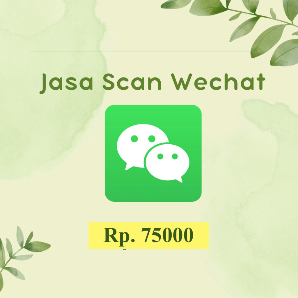 jasa scan wechat murah