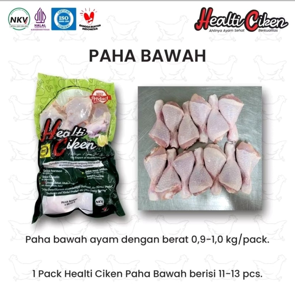 

Paha bawah ayam organik probiotik,halal, bebas kimia,0,9-1kg
