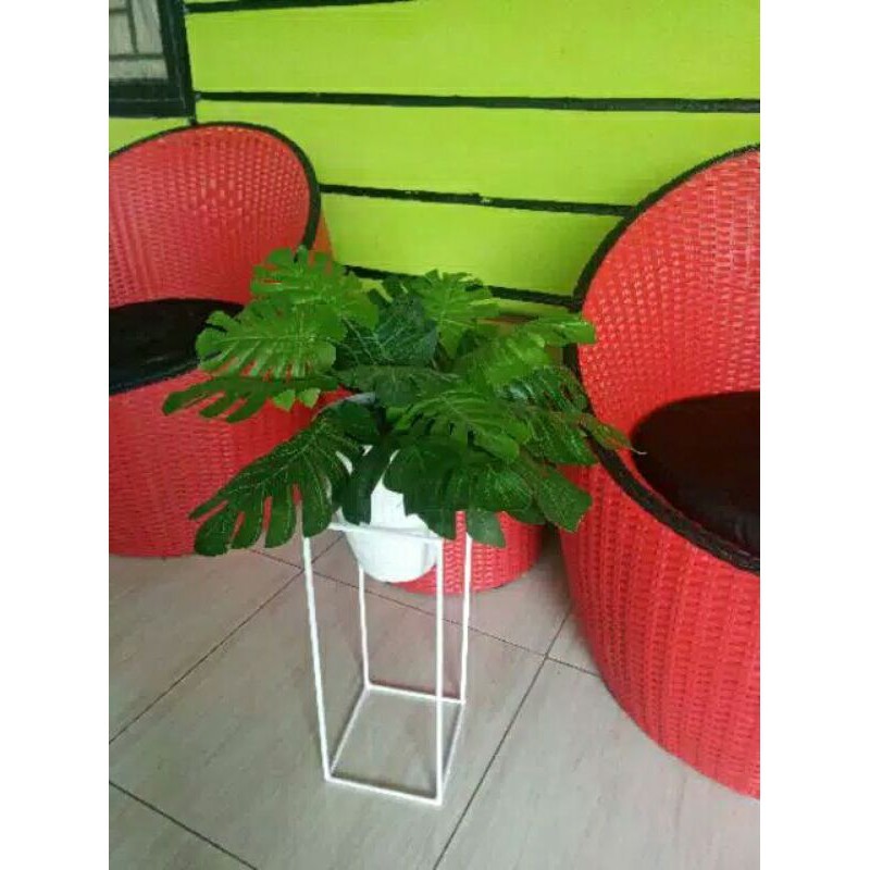 Rak bunga besi Standing pot bunga standing pot bunga besi