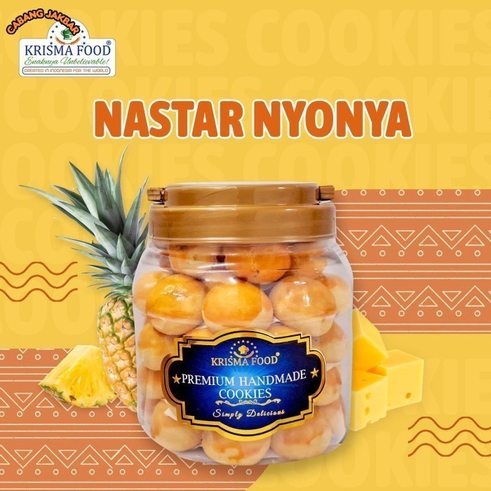 

Kue Nastar Premium Wisman 100% Nanas Krisma food 400gr