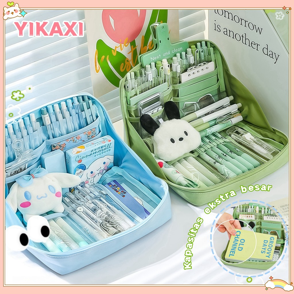 

Tempat Pensil alat tulis Creative Transparan Kapasitas Besar Kotak pensil Tas Perlengkapan Dan Anak Sekolah Kotak Kantor Stationary Bag tempat pensil tas sekolah pola kartun