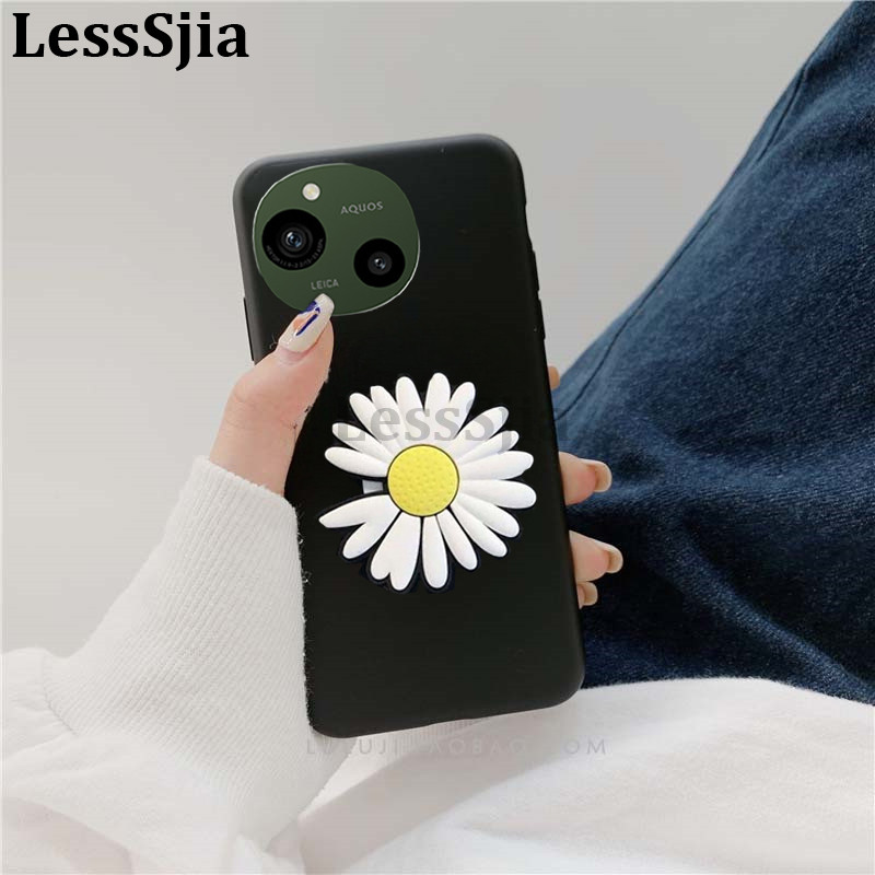 Phone Cover Sharp Aquos R9 Pro R8S R7 Sense9 Soft Bracket Chrysanthemum Cute Pattern for Sharp Aquos