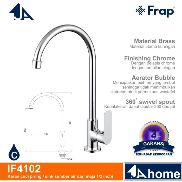 KERAN CUCI PIRING / KRAN SINK FRAP IF4102