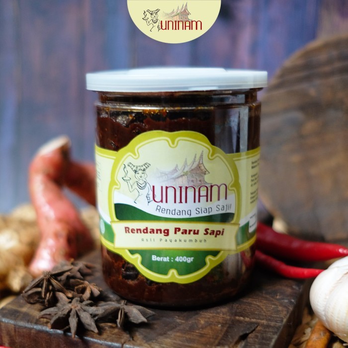 

[New]Best Seller rendang paru 400gram Uninam