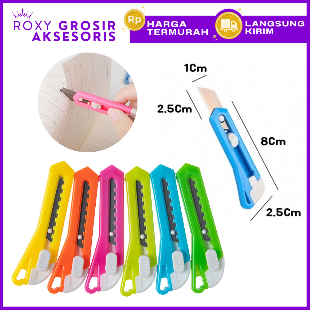 

Pisau Cutter Mini Tajam Pemotong Pembuka Paket Cutter Kecil Tajam Minimalis
