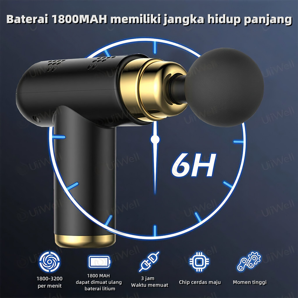 Alat pijat elektrik Massage Gun pijat getar elektrik