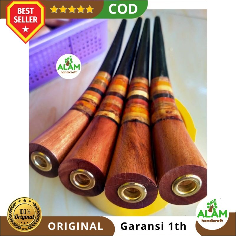 Pipa Rokok Kombinasi Kayu Galih Asem Kelor Hitam Stigi