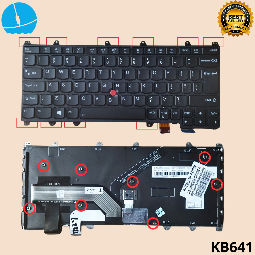 KEYBOARD LENOVO YOGA 260 YOGA 370 X380