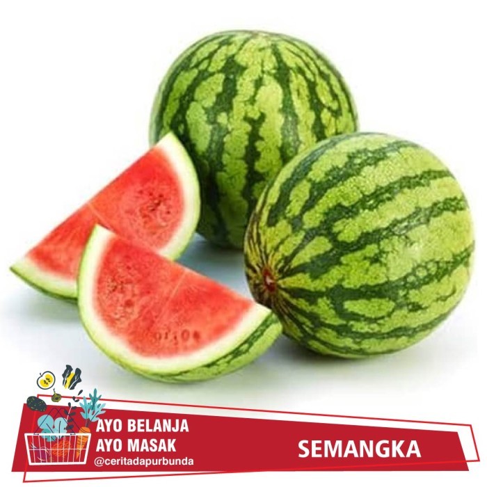 

SEMANGKA Belah Dua (separuh) tanpa biji