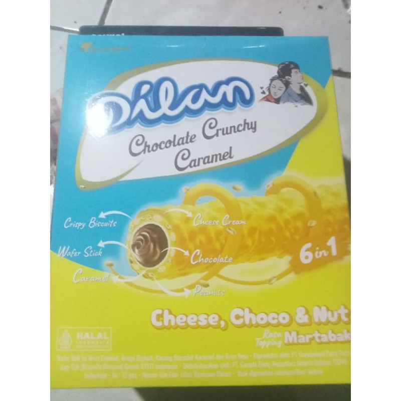 

Dilan coklate cruchy caramel, isi 12 pcs