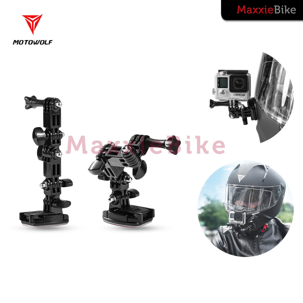 Motowolf MDL3520 Braket Kamera GoPro Helm Sepeda Motor Action Camera Holder Motorcycle Helmet