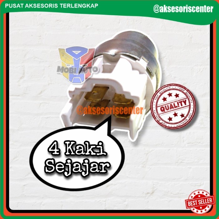 (MAT) Relay Lampu Bulat 4 Kaki Sejajar Mobil Kijang / Rino / Taft 12V - 22A