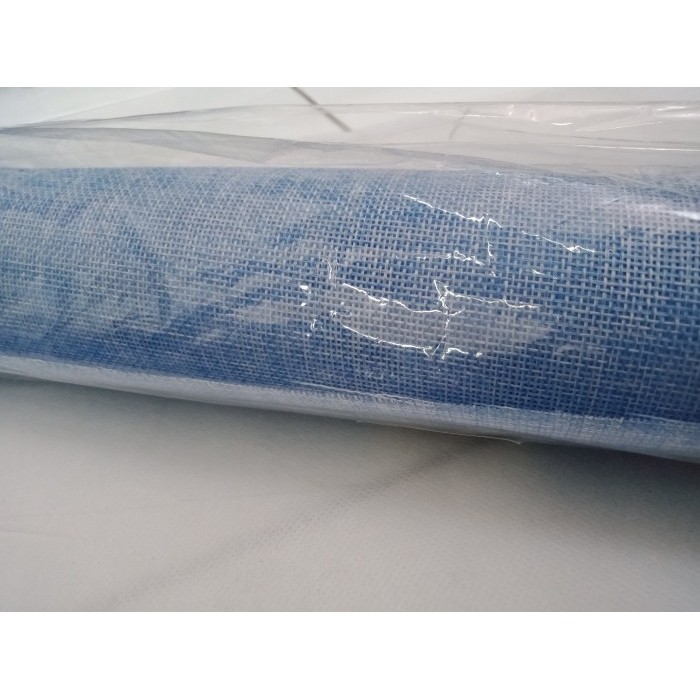 ✨NEW✨ -Kain Goni Warna / Kain Burlap / Kain Bucket Bunga Jual Per ROLL - Goni Biru, Per Roll- 1.2.23