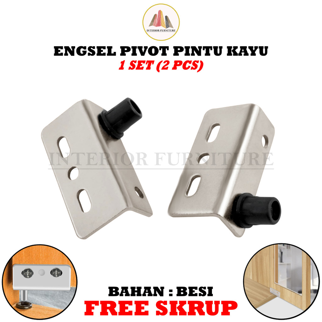 Engsel Pintu Lemari Kayu Pivot 12mm Hinge Pivot Mini 1 Set