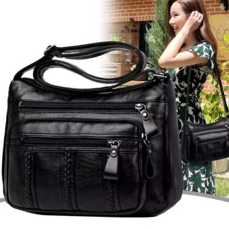 

2024 New middle-aged women's bag, lightweight, multi-layered, large-capacity mother's bag, crossbody bag, elderly bag, shoulder