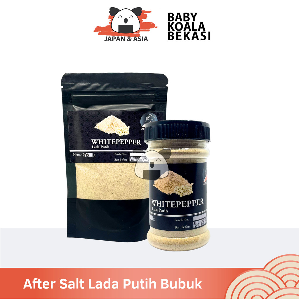 

AFTER SALT Lada Putih Butir & Bubuk 50 g | Merica Murni Asli Tanpa Pemutih - BKB