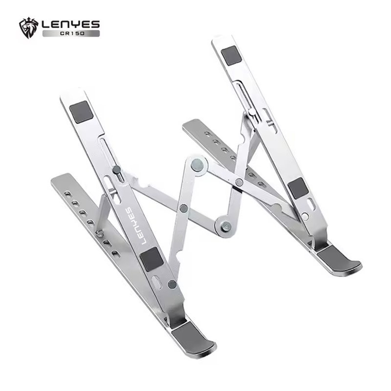 Stand Laptop LENYES CR150 Anti Slip Holder Foldable NoteBook Adjustable Stand Dudukan Lipat Tablet Portable
