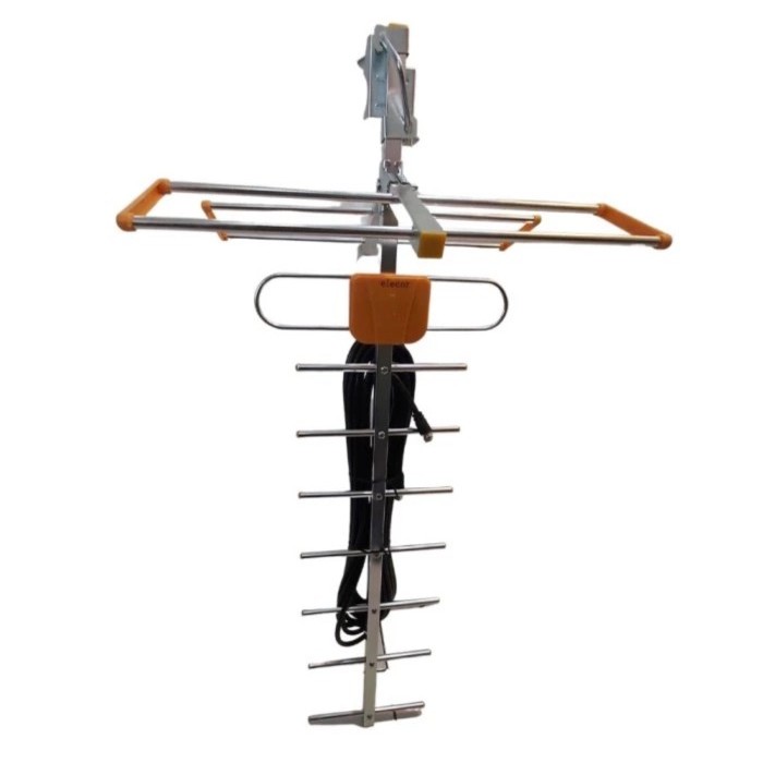 Elecor Antena TV Digital Outdoor Dapat Kabel 10Meter