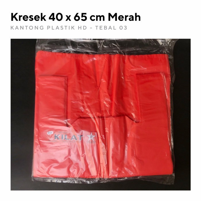 

Kantong plastik cap Kilat Jumbo - Merah