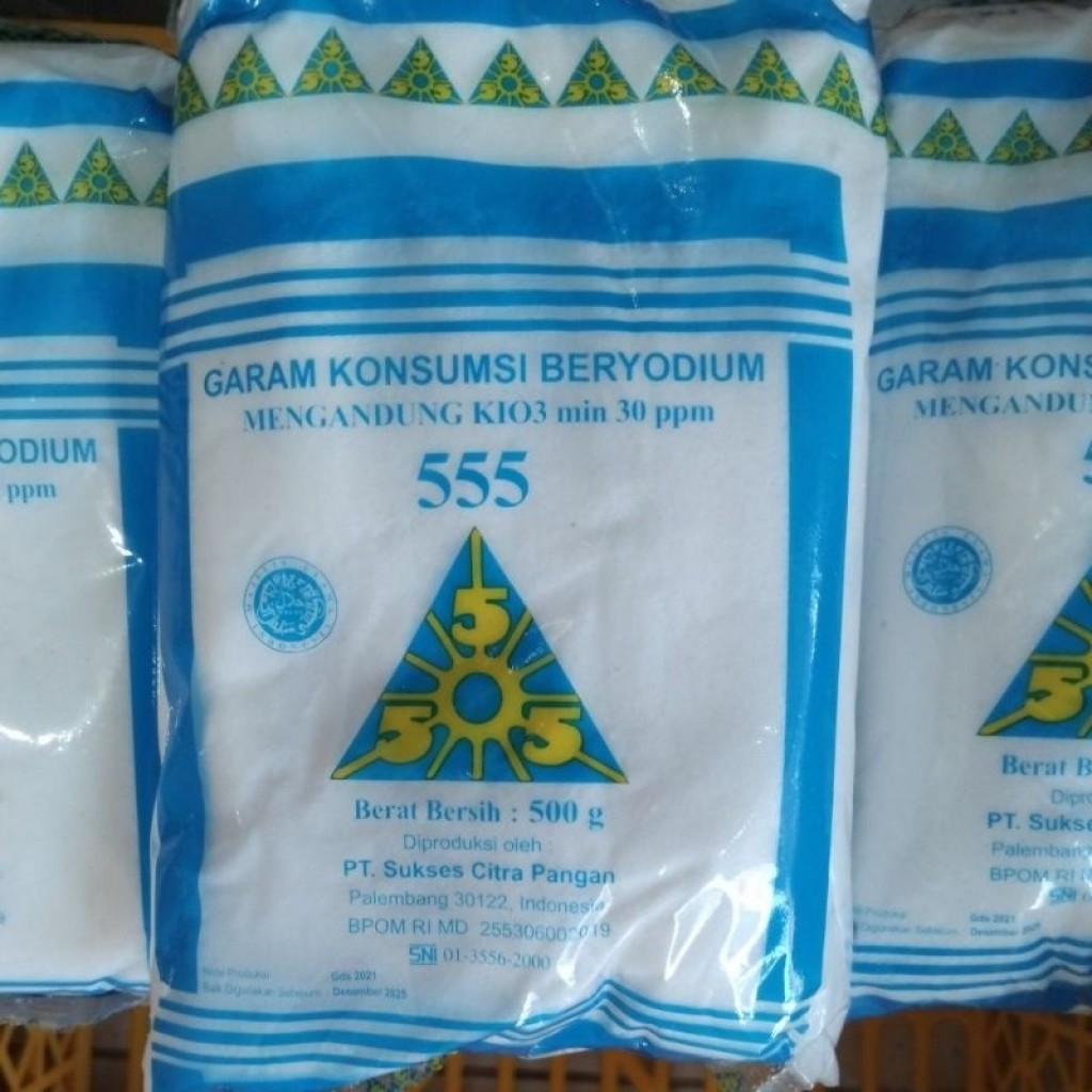 

[Garam] 555 - Garam Halus | Kemasan 500gr