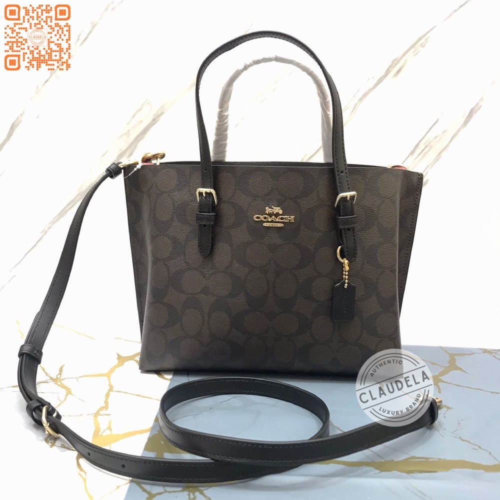 Coach Signature Mollie 25 Brown Black