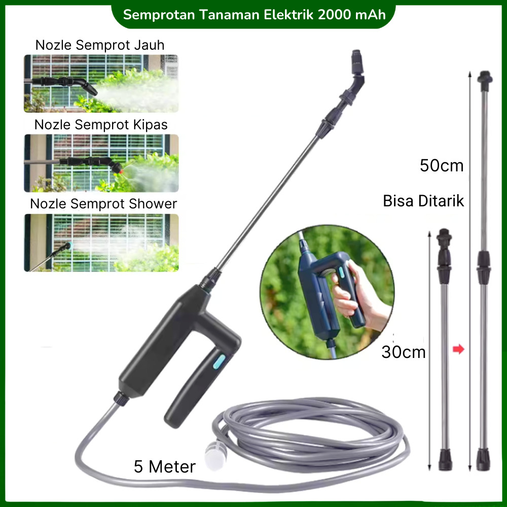 KJ75TF Semprot Tanaman Elektrik  Portabel Baterai Mini  2000Mah semprotan Hama Pupuk Cair Pestisida 