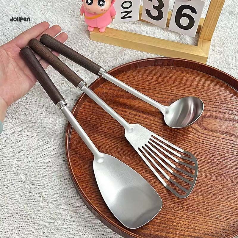 

Spatula Centong sayur Kipas Penggorengan Stainless Steel Burma Gagang Kayu Bagus Murah Tebal /dollpen