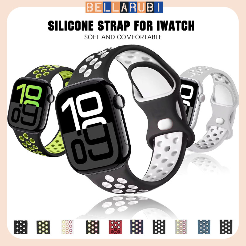 Silicone Strap for Apple Watch IWatch Ultra 3 2 49mm Series 11 10 9 8 7 SE 3 2 6 46mm 41mm 45mm 40 4