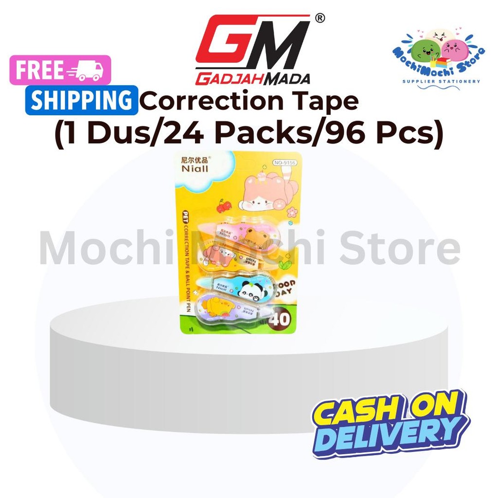 

PER 1 DUS Correction Tape Karakter N0.9156 | Tipex | Tipx | Correction Tape Kertas