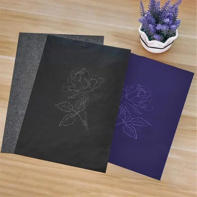 

Carbon Base Paper A4 A3 Free Cut Reusable Double Sided Stationery Office School Supplies Drawing Carbon Paper Black Blue