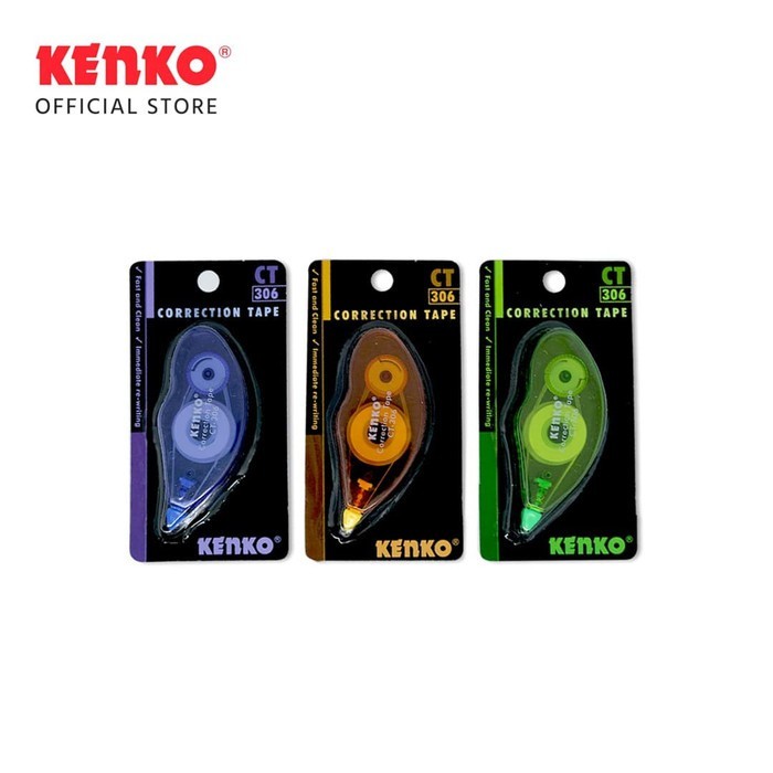 

Kenko Correction Tape CT-306 ( 6 M X 5 MM ) HARGA PER 3 PCS