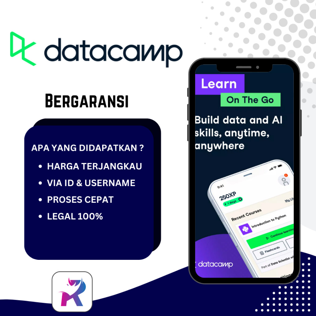 DataCamp Premium 1 Tahun Full Garansi (Proses Tercepat Buka 24 Jam)