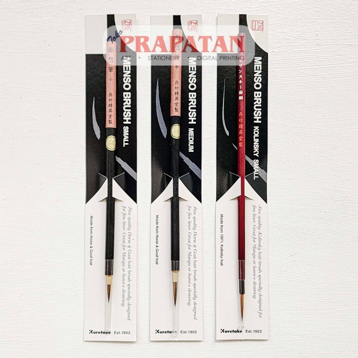 

Zig Kuretake Menso Brush CNJT100 | Manga Brush - KOLINSKY SMALL