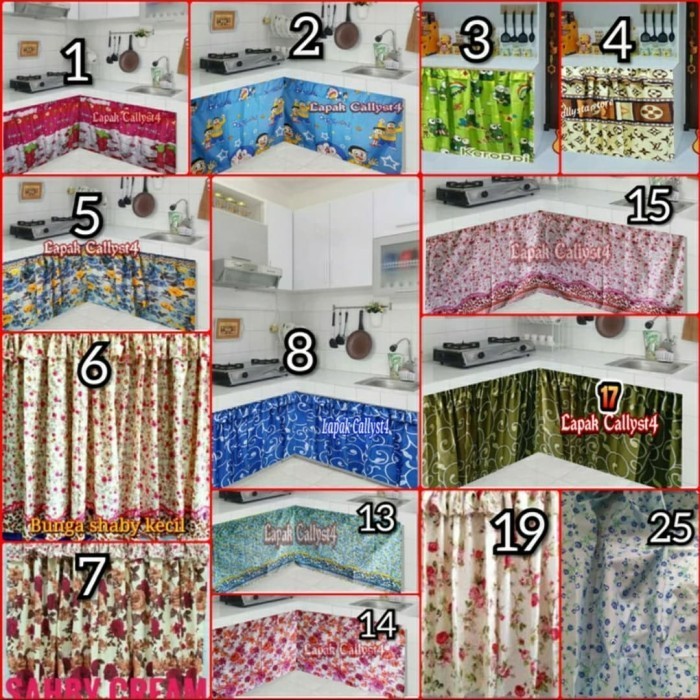NEW Hordeng kolong Hordeng wastafel Hordeng dapur Hordeng karakter