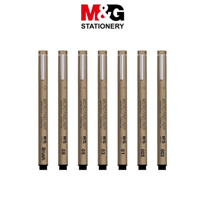 

Micro Fineliner M&G Drawing Pen ASPT7971 Tip Pulpen Gambar M&G Micron Drawing Pen - Set 7 - M&G Micro Fineliner, SET7 ASPT7971