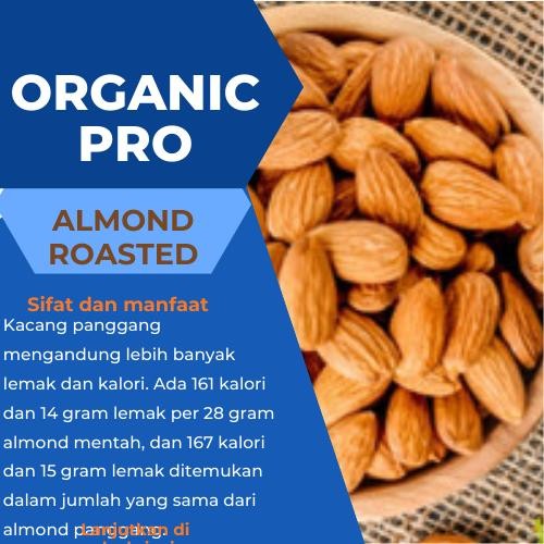

ALMOND ROASTED 250gr , KACANG ALMOND PANGGANG 250gr