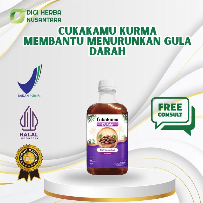 

CUKAKAMU Cuka kurma Membantu Menurunkan Gula Darah - 1 Botol