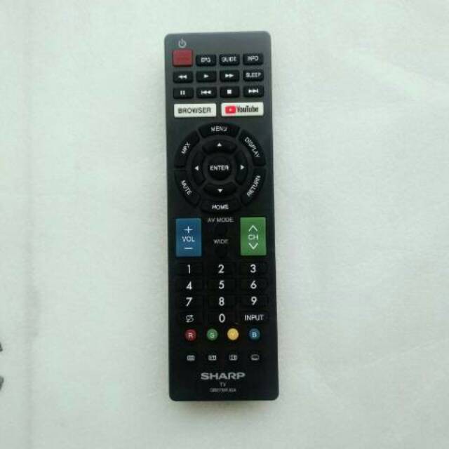 Remot Remote TV Sharp Aquos Smart Youtube Browser Original Asli Ori
