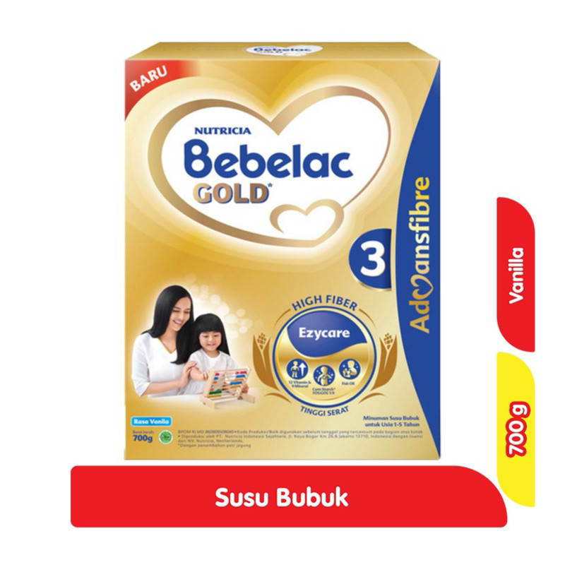 

BEBELAC GOLD 3 susu bubuk pertumbuhan anak vanila 700gr