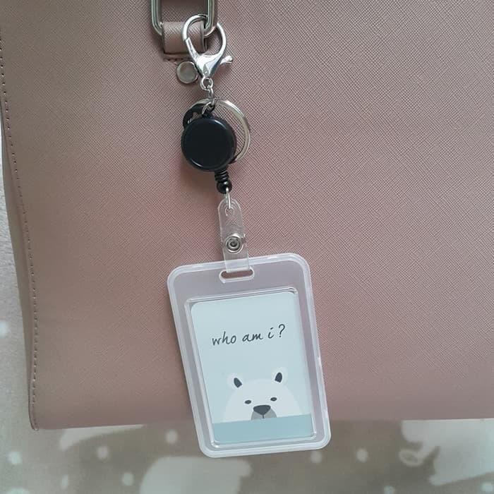 

READY Tali Gantungan Kunci Tas Kartu Akses Bus MRT Yoyo ID Card Holder - Biru