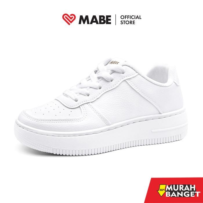 MABE Eunwoo Sepatu Sneakers Wanita Putih Kets Kasual Kerja Korean Shoes White Black sepatu putih sep