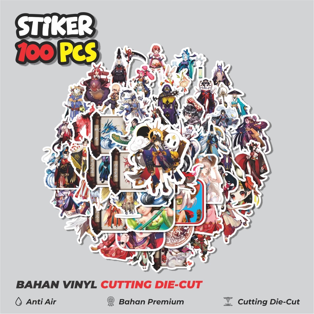 

Terbaru! 50 pcs Stiker Anime Onmyōdō (Ilmu Sihir Jepang) Dekorasi Lucu Kreatif untuk Notebook, Skateboard, HP