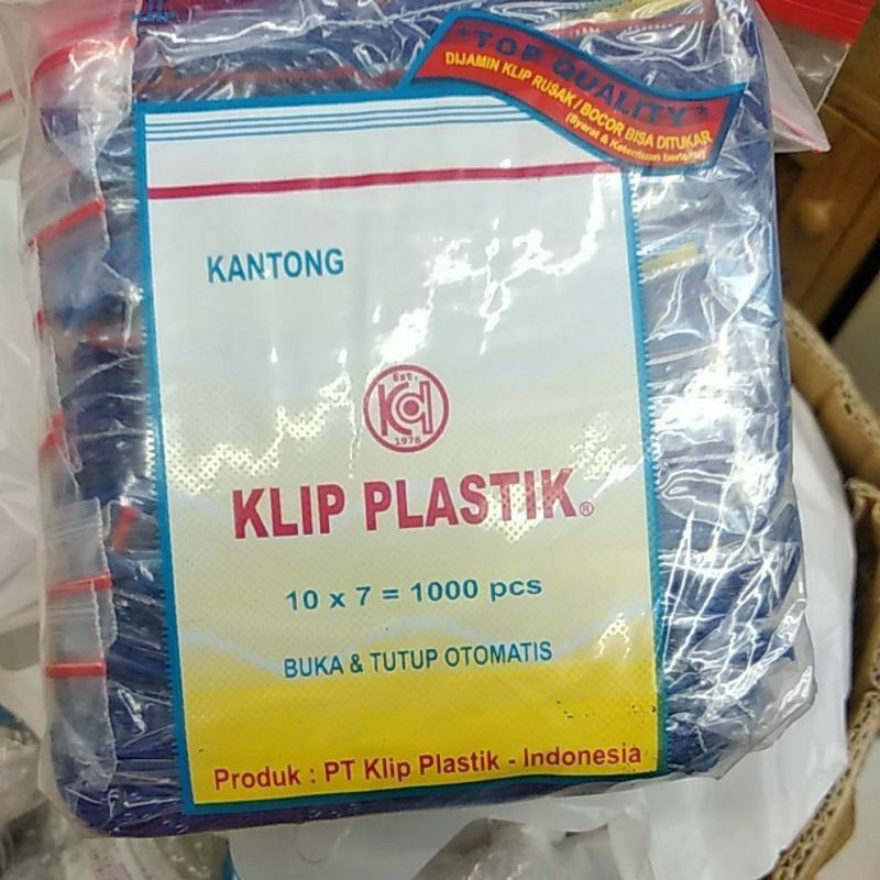 Plastik Klip Obat 10 x 7 Isi 1000 Pcs