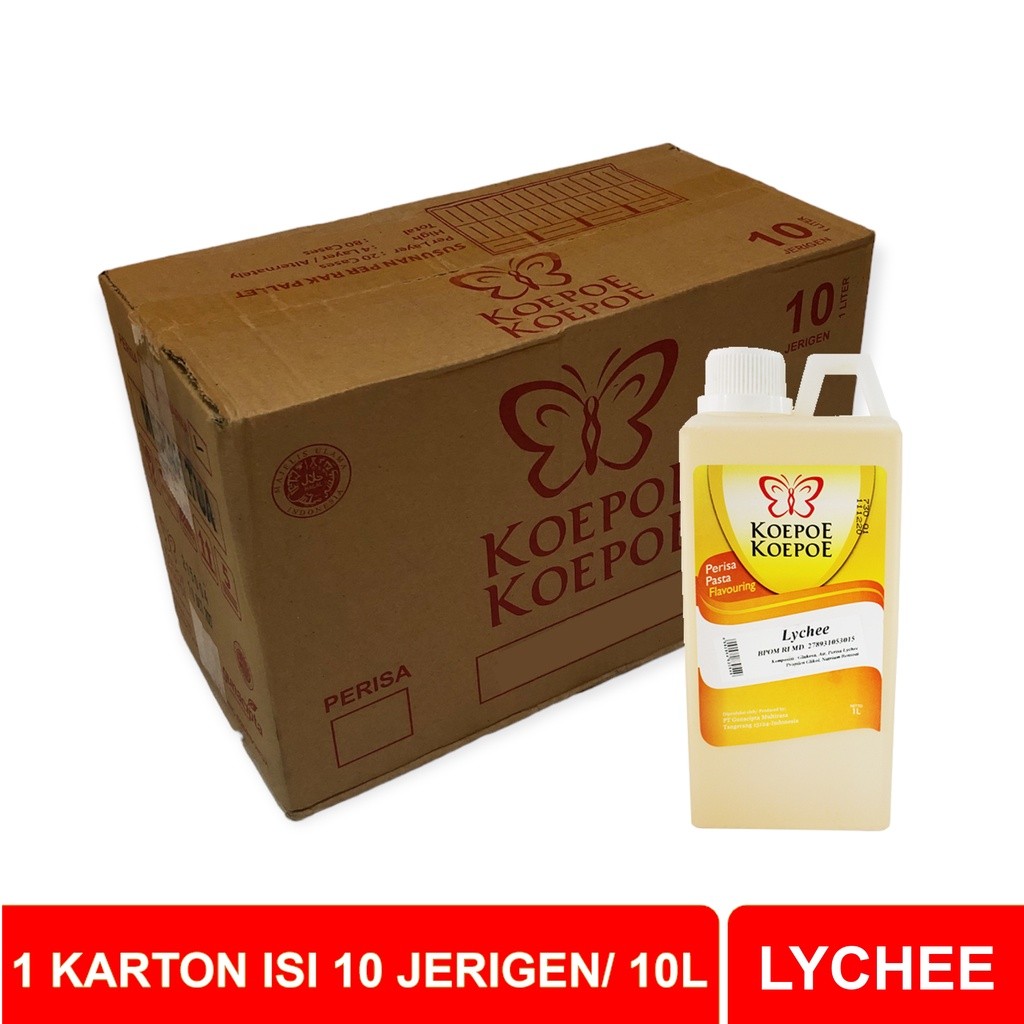 

Koepoe Koepoe Perisa Pasta Leci (Lychee) 1 Karton isi 10 Liter