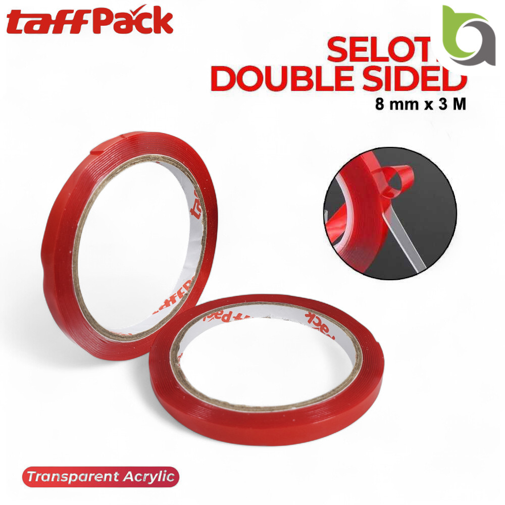 

TaffPACK Selotip Double Tape Transparent Acrylic 3M - HL878