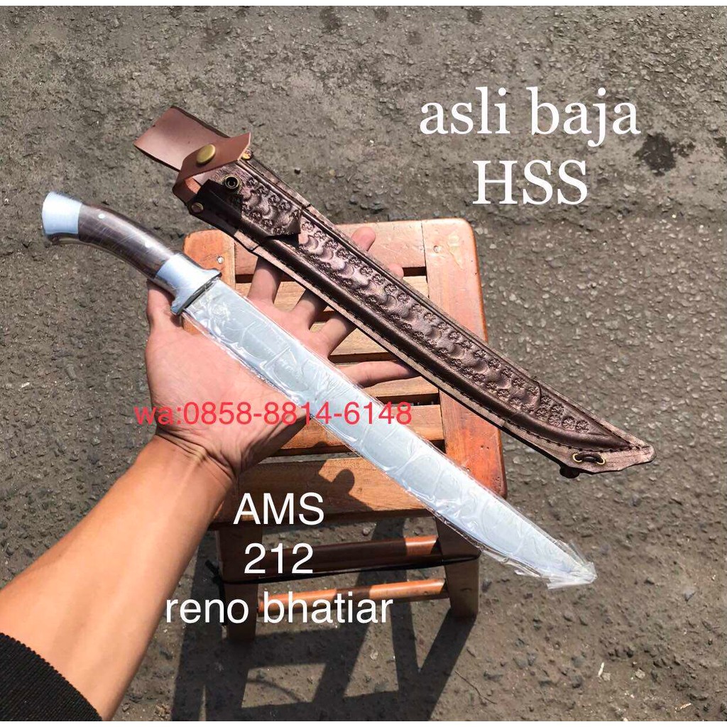 GOLOK SEMBELIH HSS SARUNG KULIT DURALIUM TERMURAH